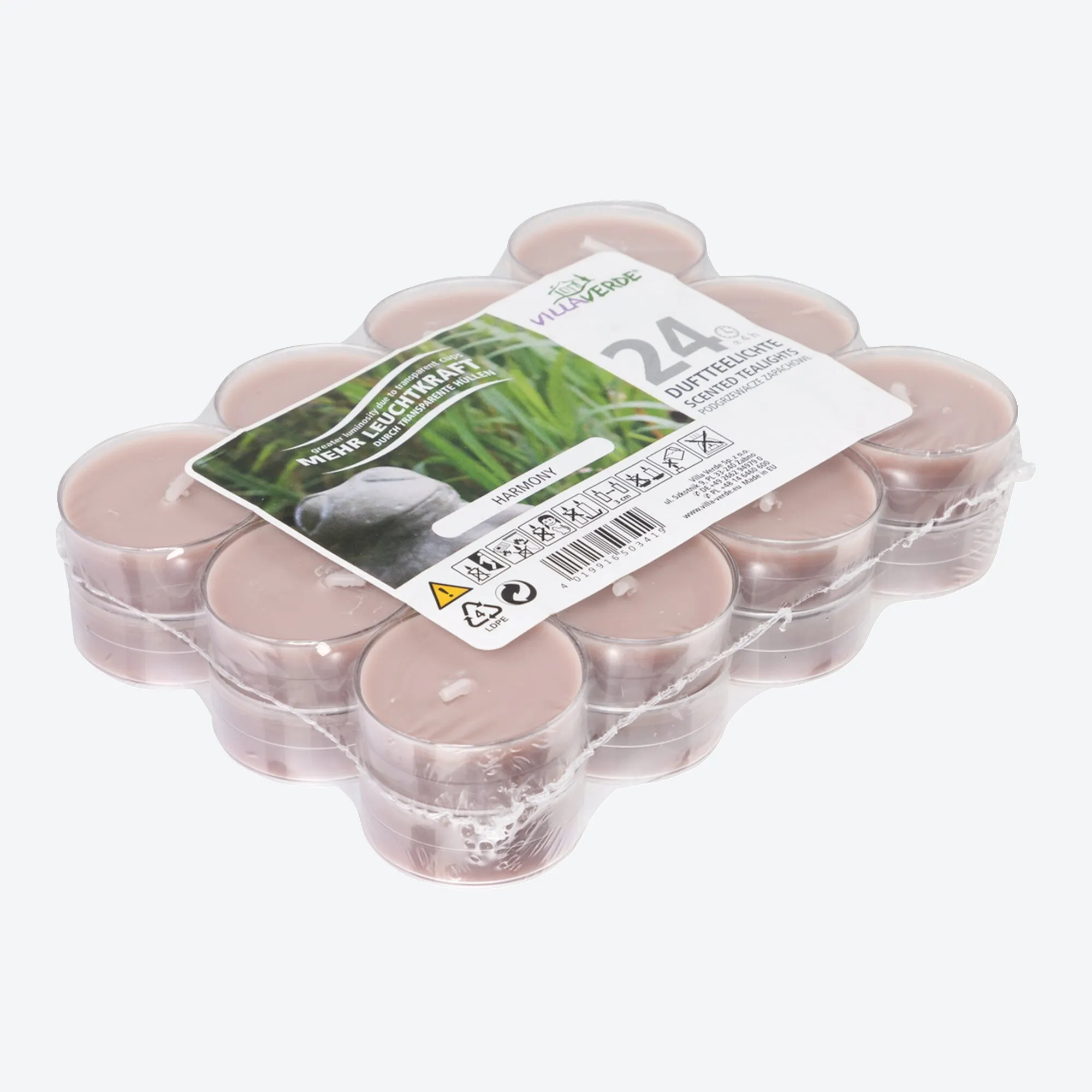 Villa Verde Duft-Teelichter, 24er-Pack
