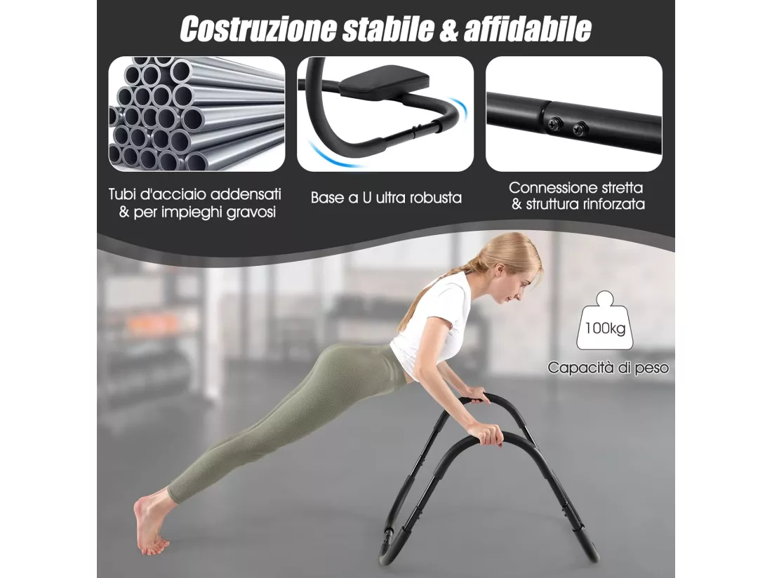 Appareil Abdominaux à Bascule avec Appuie-tête Rembourré Ergonomique et Portable pour Entraînement de Musculation à Domicile