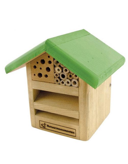 Natuurmonumenten Insectenhuisje Voor Lieveheersbeestjes En Bijen - Nestkast - 18x16x18 cm