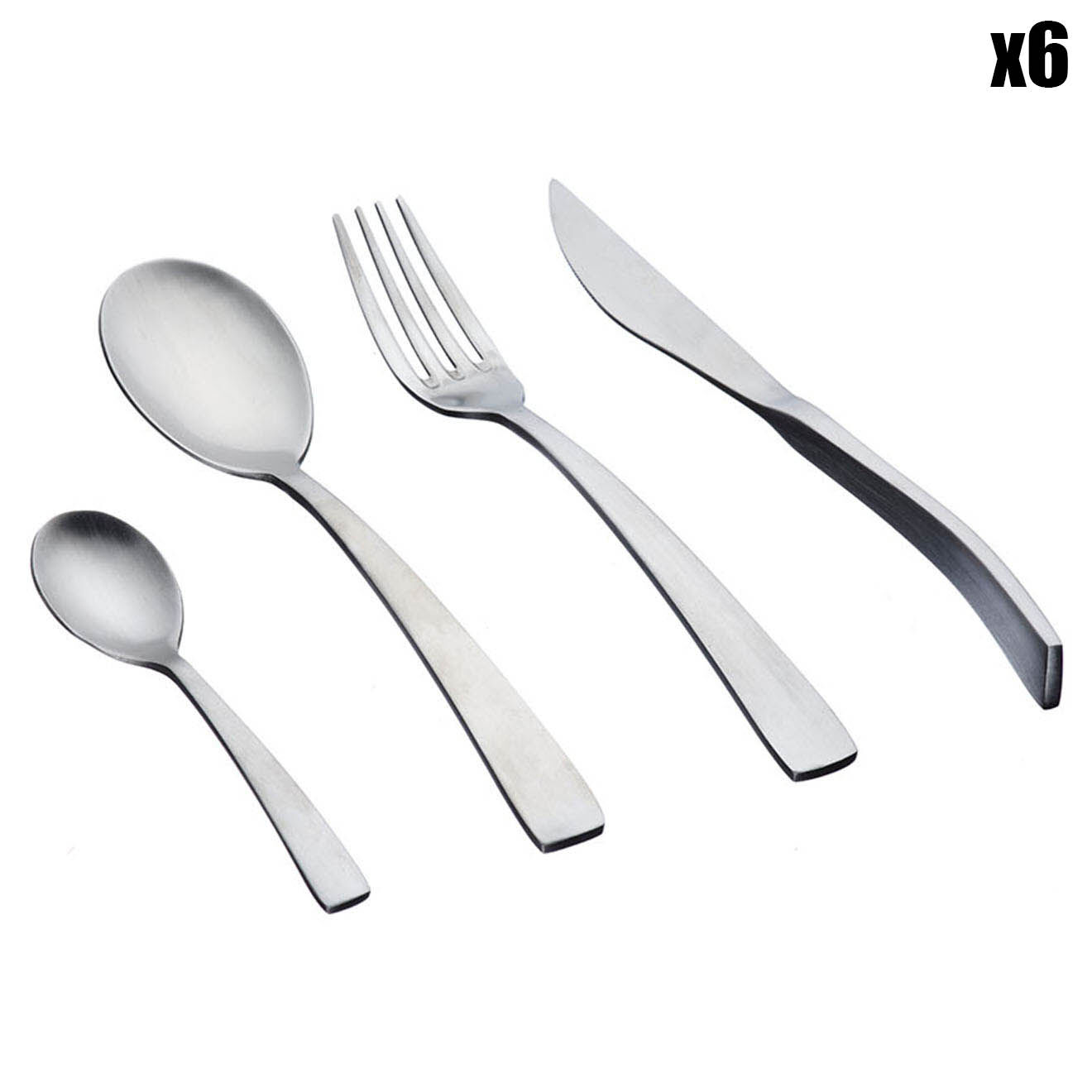 Bjorn Ménagère Oglu inox mat - 24 pièces