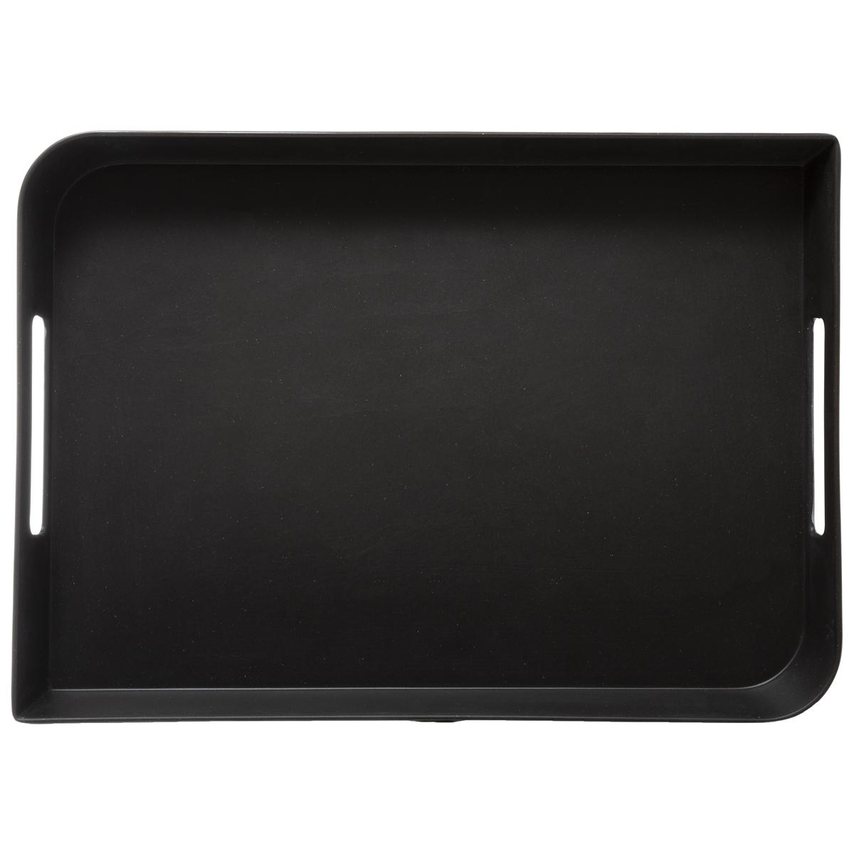 PLATEAU MELAMINE CHARBON 35X25CM