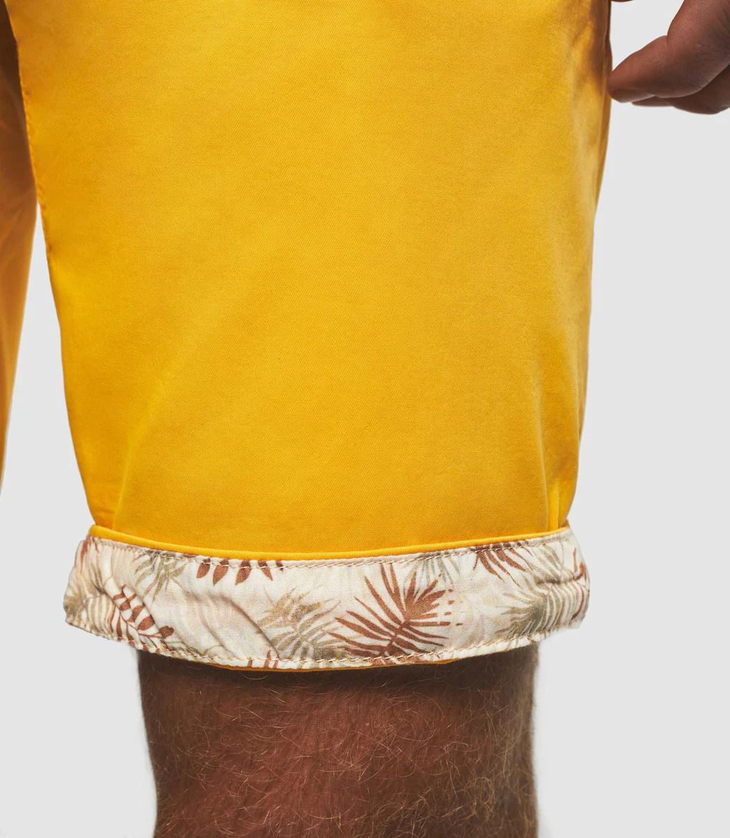 Bermuda fantaisie jaune 
