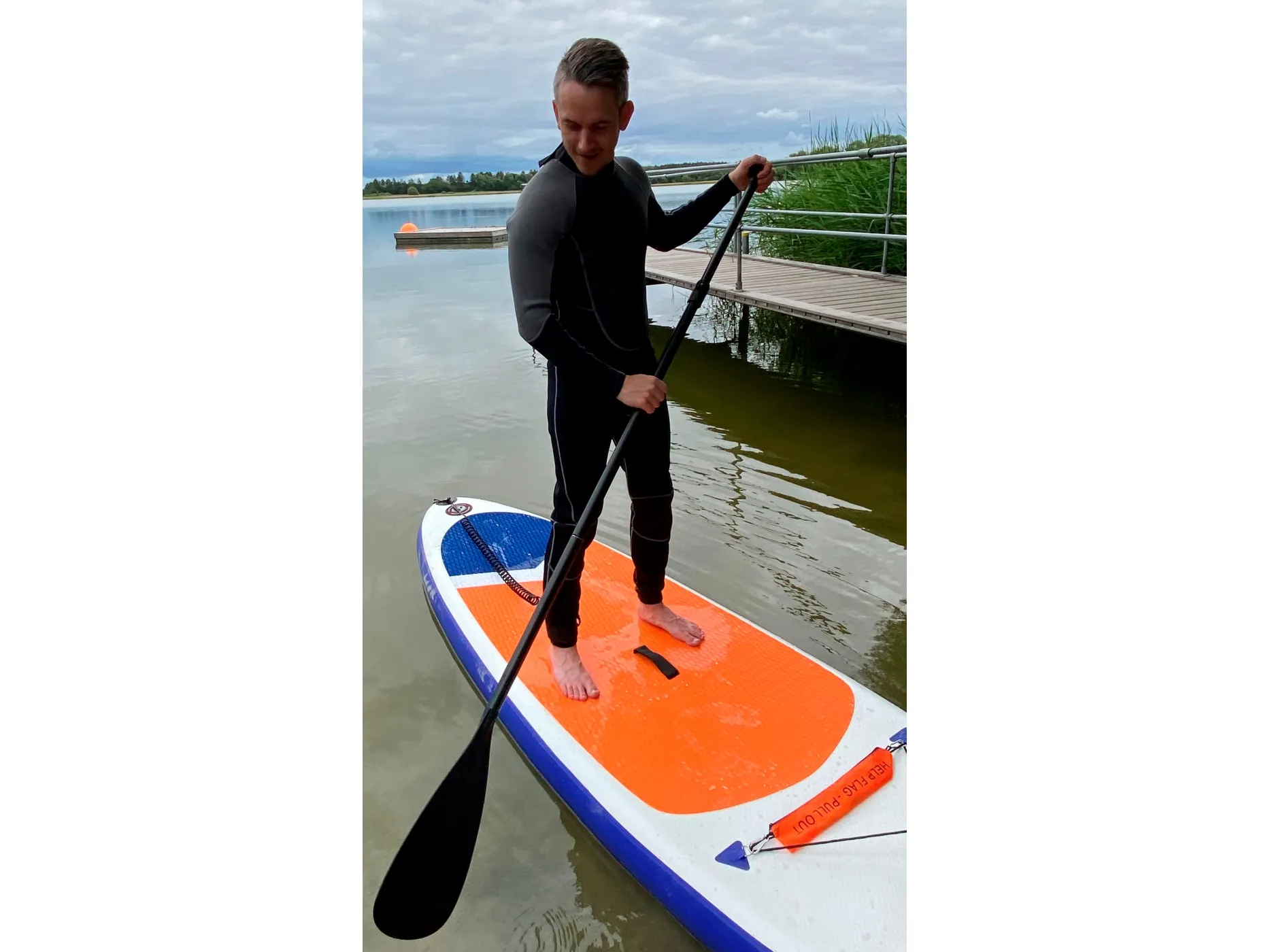 Restparti: CS Aqua SUP Board - Stand Up Paddleboard - 300x83x15 cm - Red/Blue