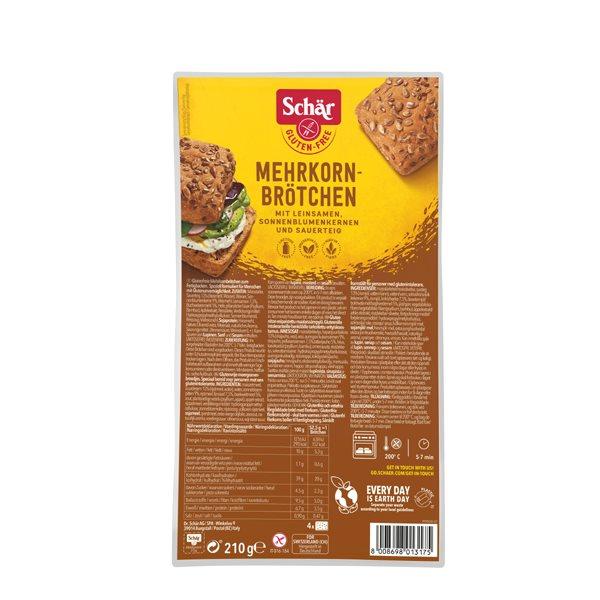 SCHAER Mehrkornbrötchen glutenfrei 210 g