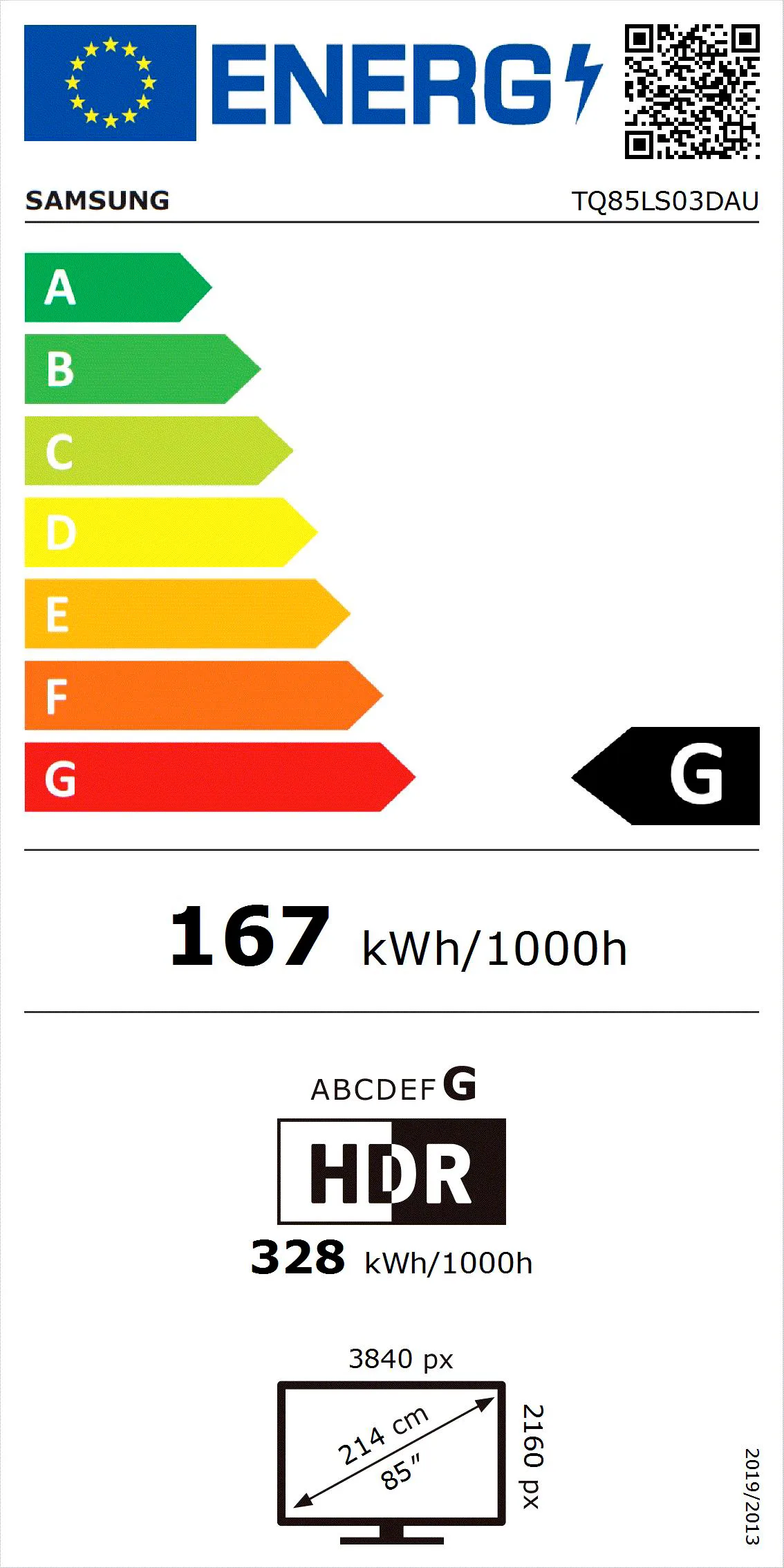 Samsung TQ85LS03D   HWS811D TV QLED