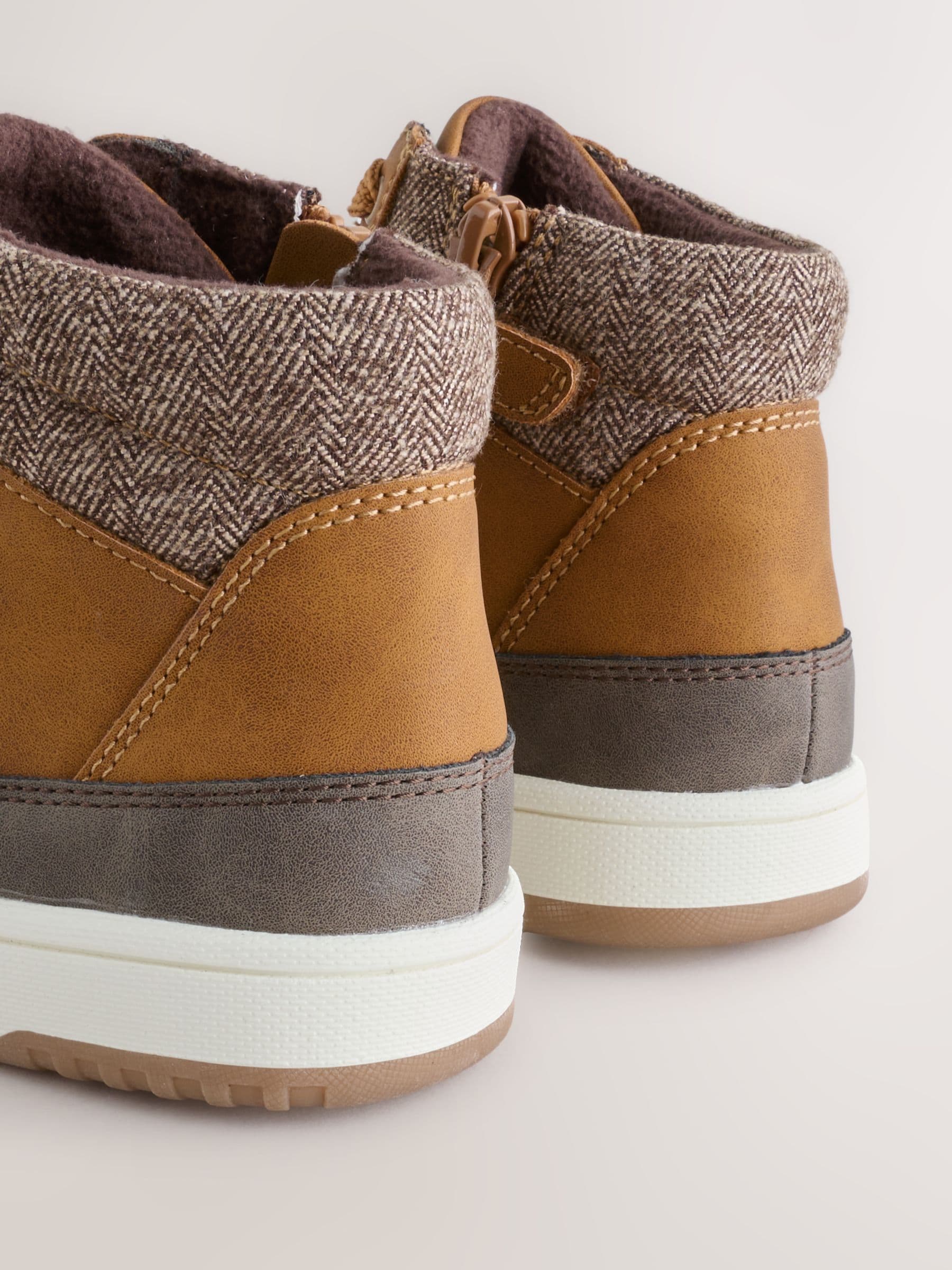 Lichtbruin - Warm gevoerde hoge boots