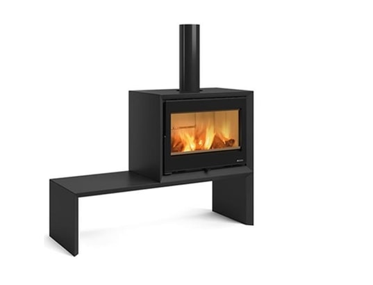 NORDICA EXTRAFLAME - Poêle à bois dante - 8,8 kw - rdt: 85,5% - b. 30 cm - acier...