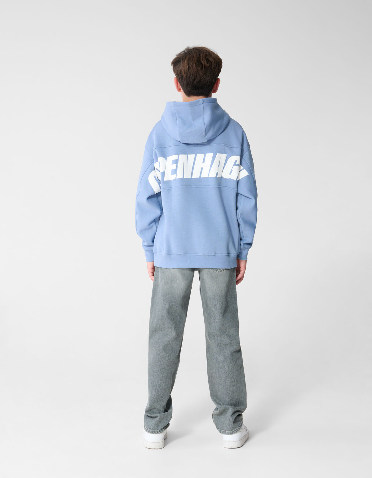 Oversized Fit Copenhagen Hoodie Blauw