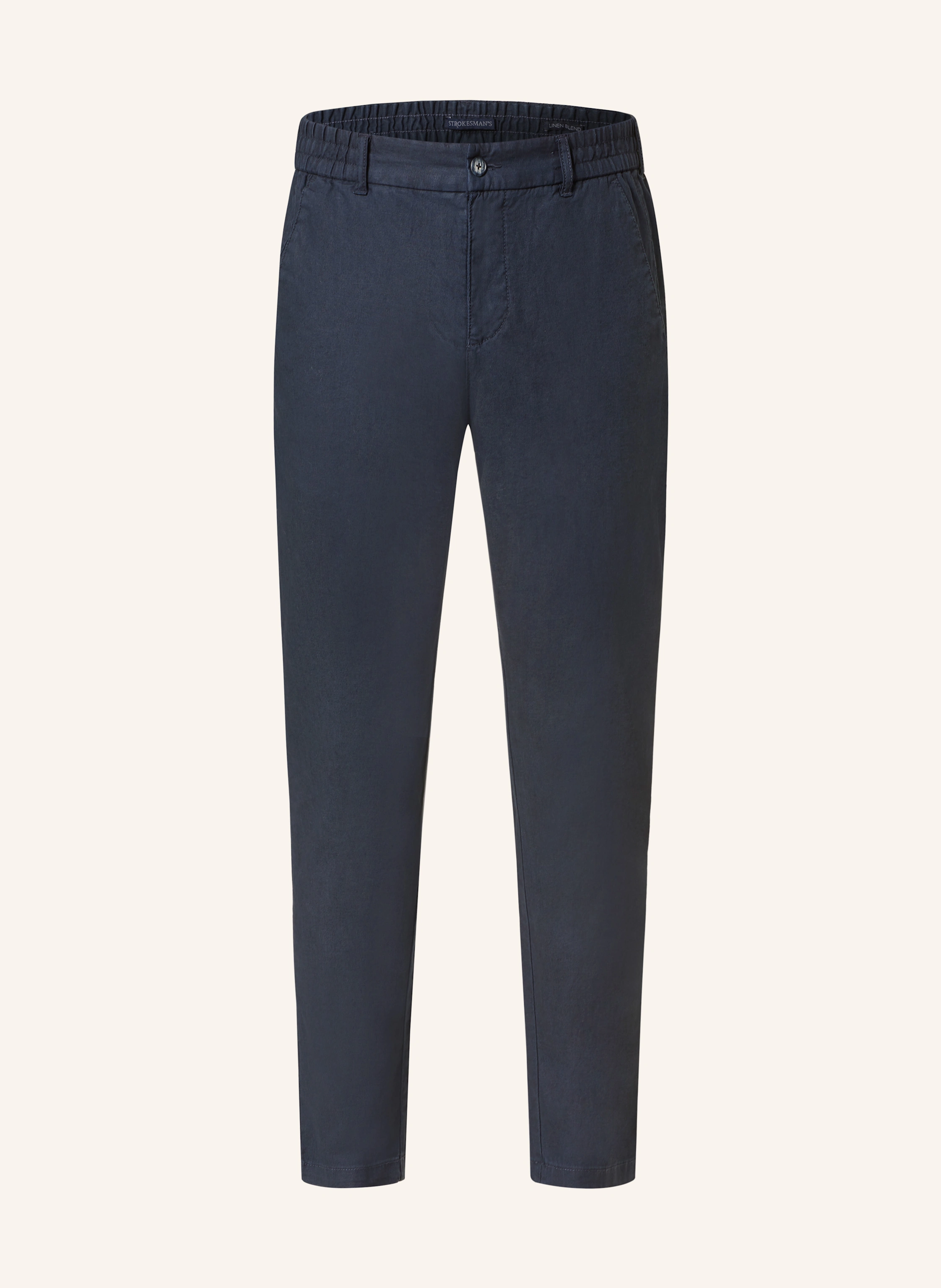 STROKESMAN'S Chino Extra Slim Fit mit Leinen