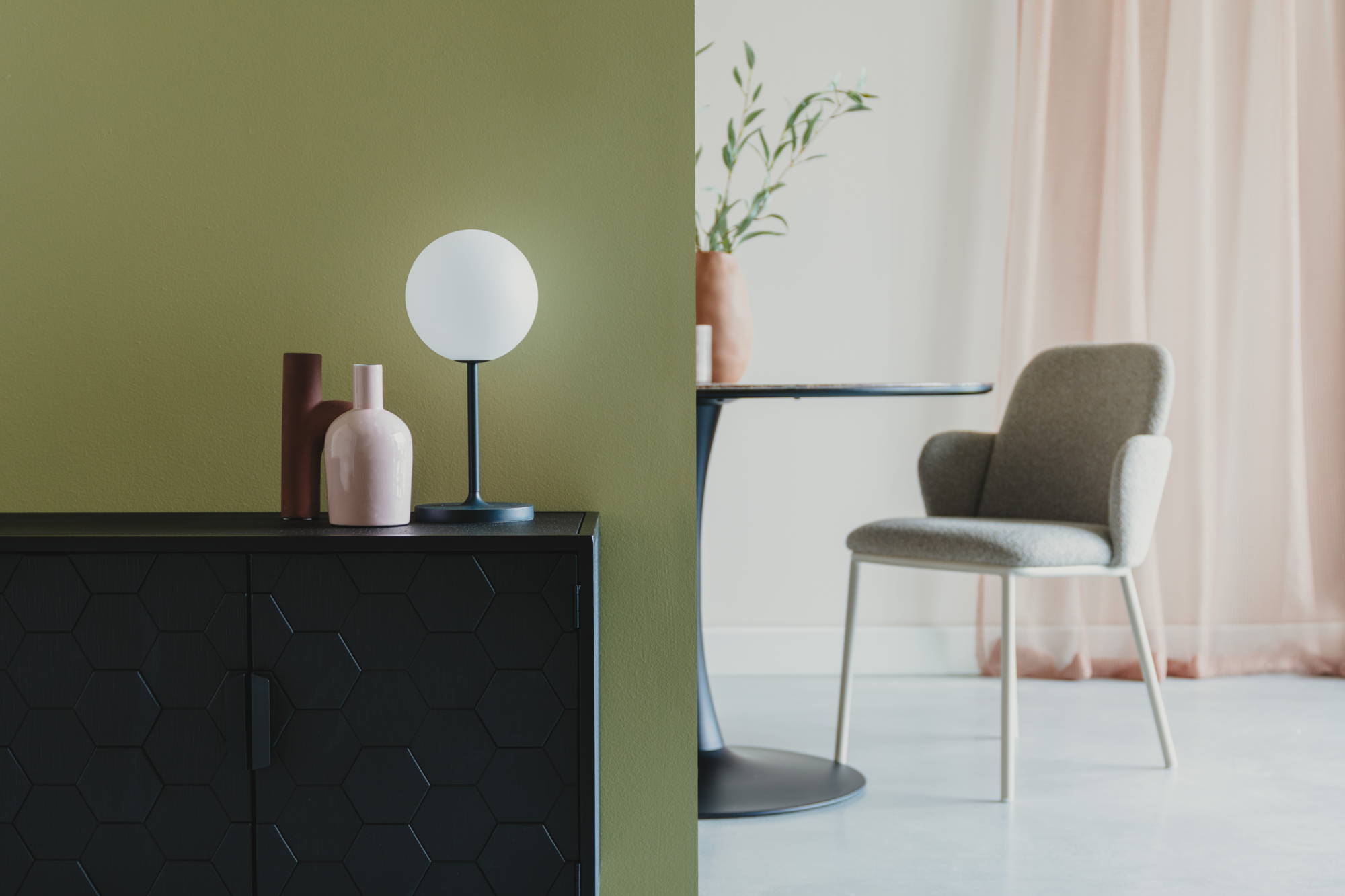 Taffellamp Hub beige