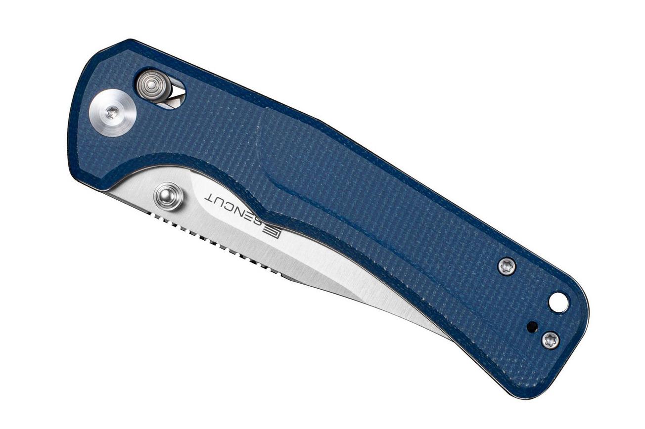 SENCUT Slybolt S25001A-2 Satin 9Cr18MoV, Blue Micarta, zakmes
