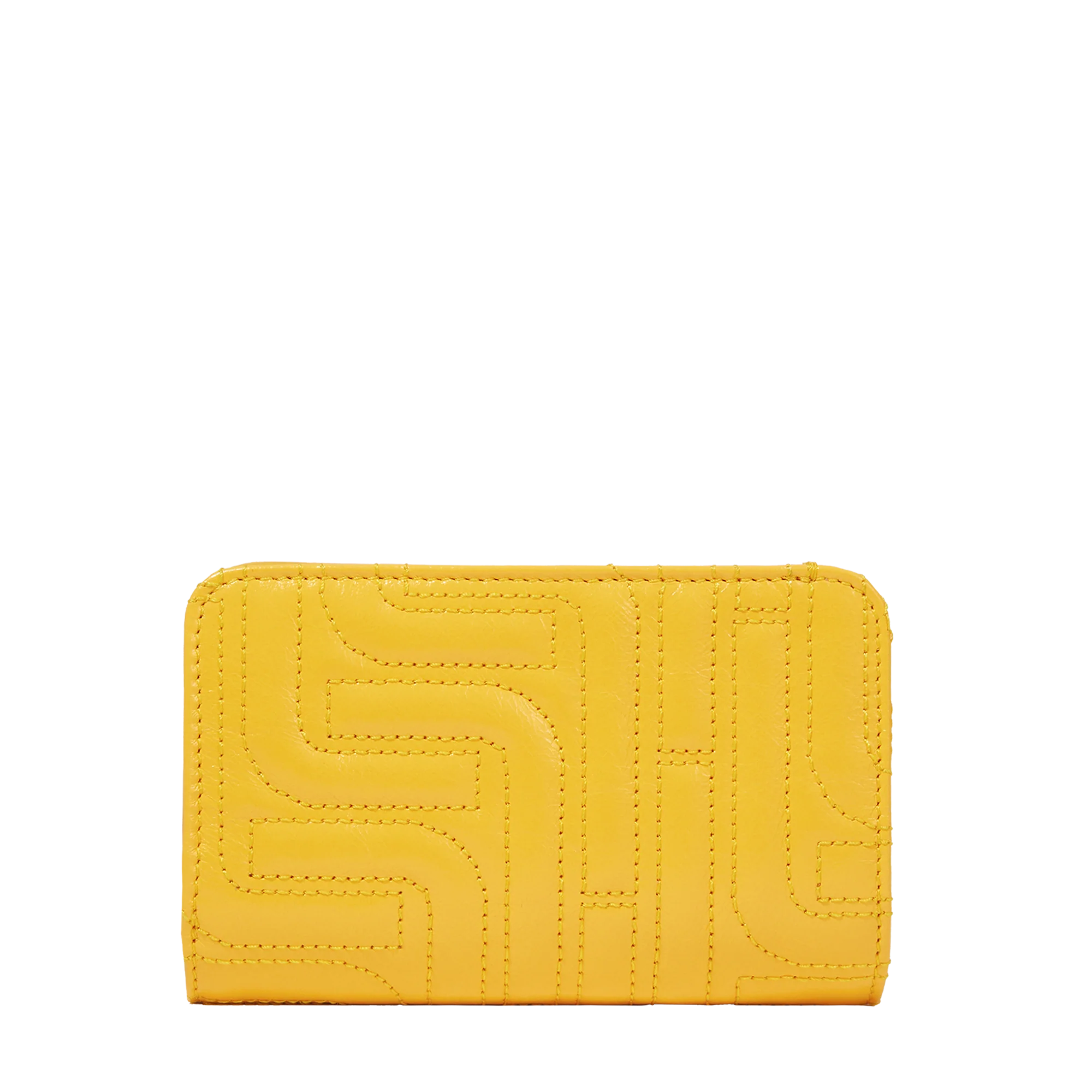 Rectangular zipped compact wallet Midi-Minuit de Lancel-Mangue