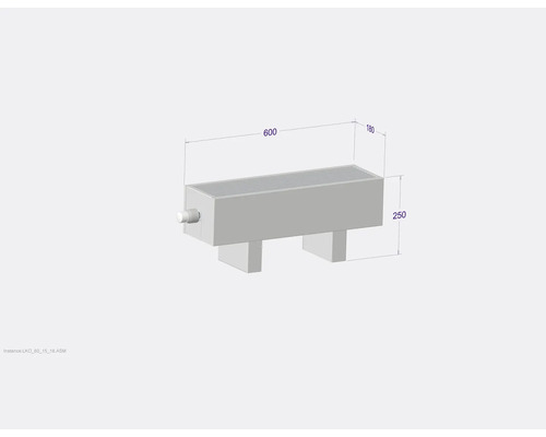 Licon Heat KORALINE Optimal LKO Nieuwe vrijstaande convectorkachel H 250 x L 600 x D 180 mm wit