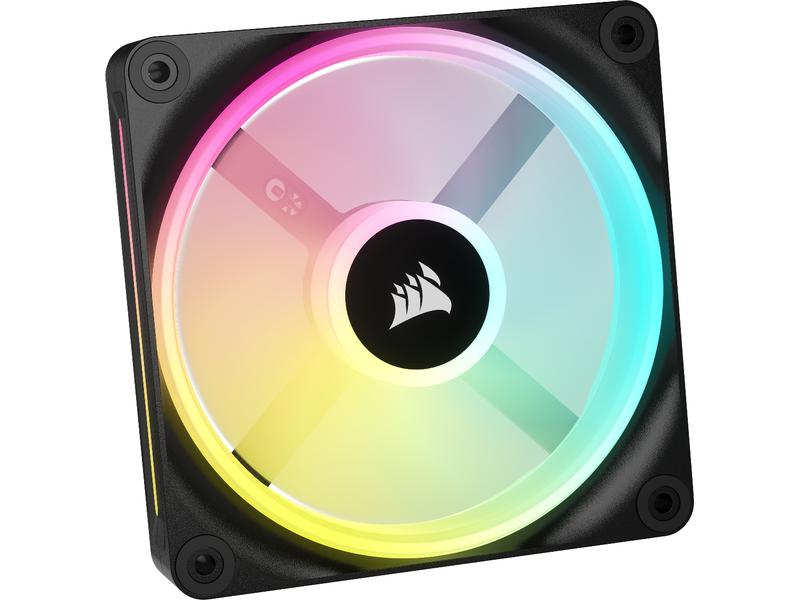 Corsair PC-Lüfter iCUE QX120 RGB Expansion Kit Schwarz 120-mm-PWM-Lüfter-Erweiterungskit