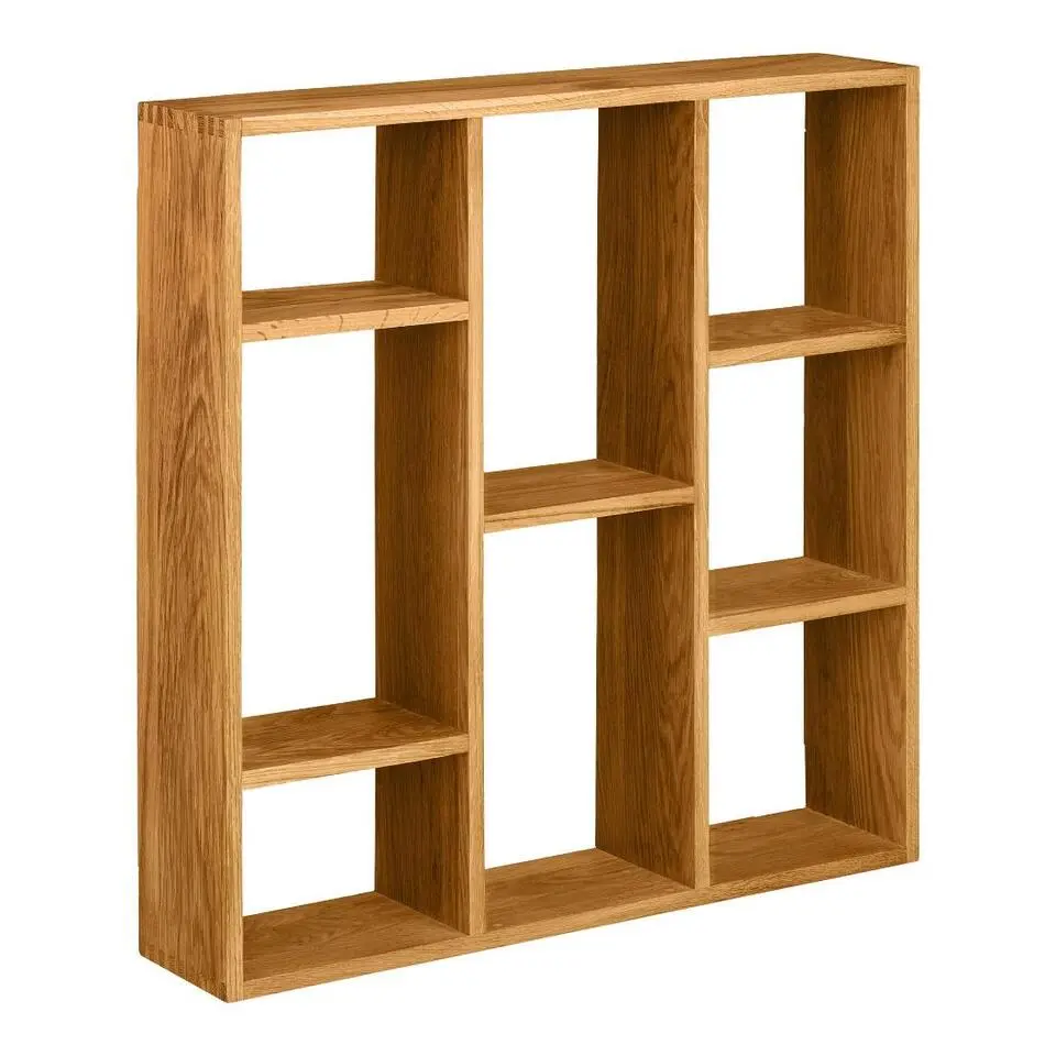 Hioshop Mina wandplank 8 planken eiken