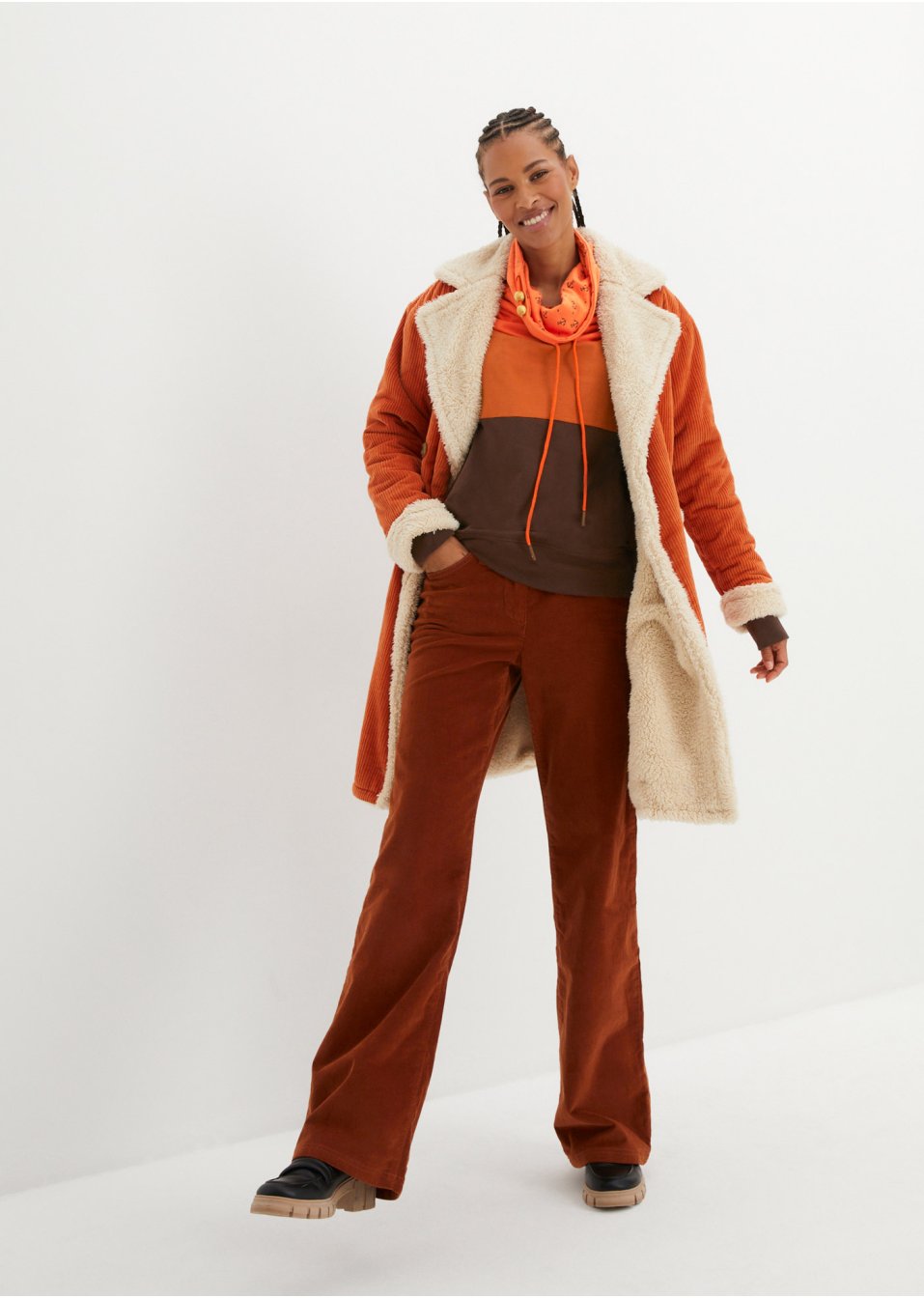 Sweat-shirt avec col imprimé
