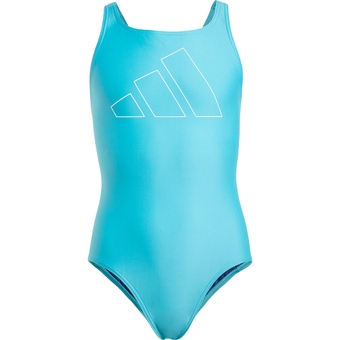 Adidas Big Bars Suit G Badeanzug Lucid Cyan / White Kinder