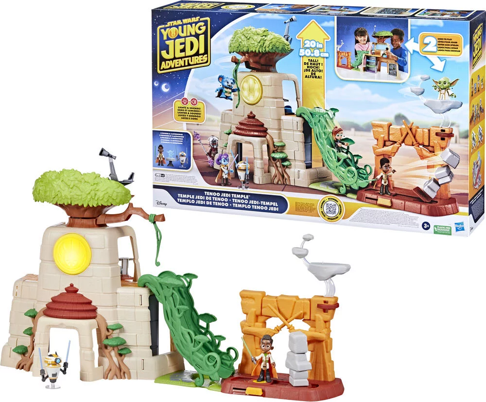 STAR WARS - YOUNG JEDI COFFRET TEMPLE ELECTO ET FIGURINES 10CM