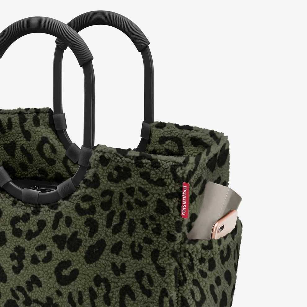 (25l) Loopshopper L Einkaufskorb Shopping Einkaufstasche (OR5055) - Teddy Leo Olive