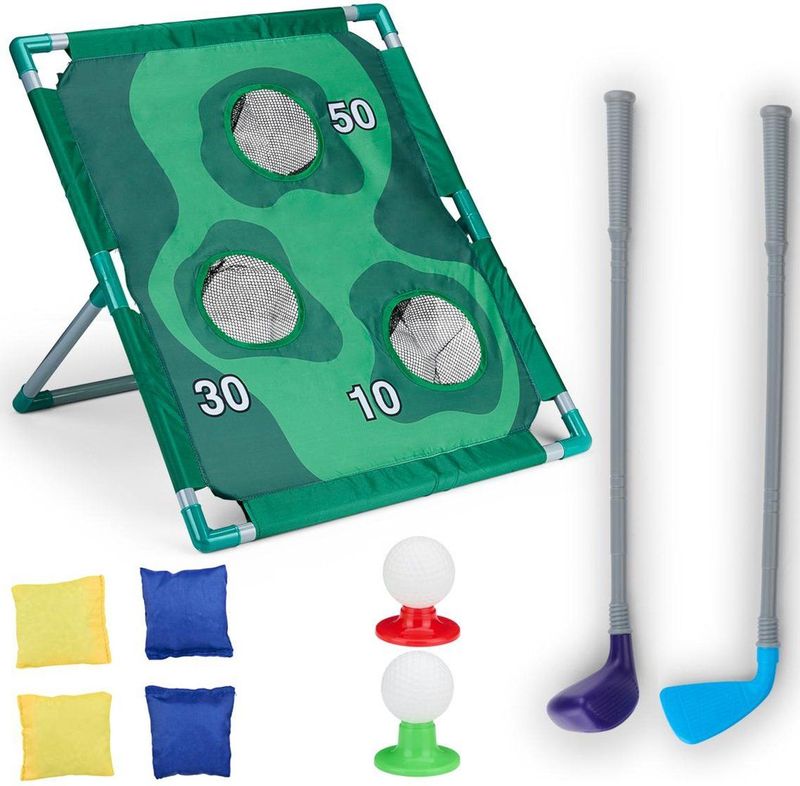 Eddy Toys - 2-in-1 Golf en Cornhole Set - Groen - Binnen- en Buitenspeelgoed