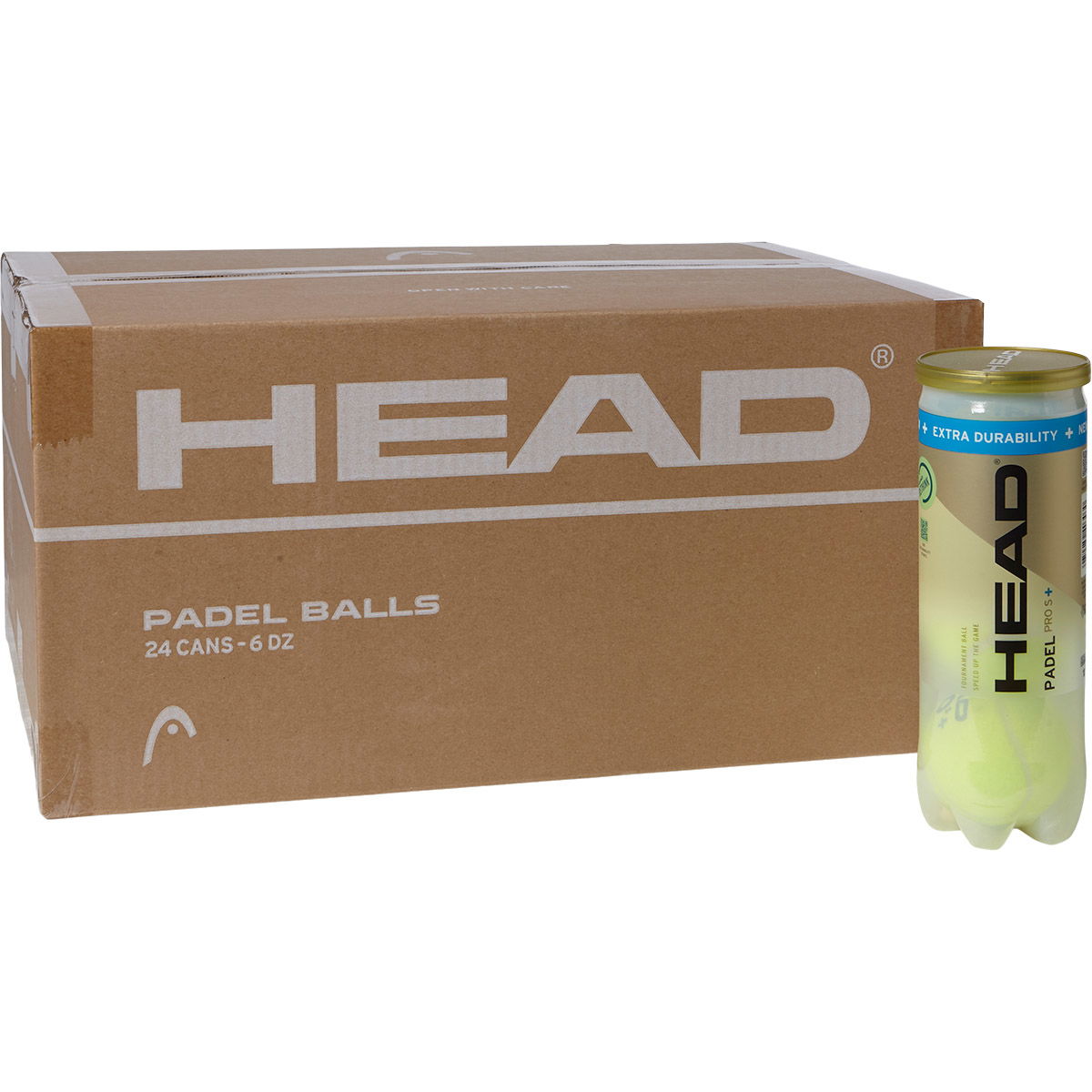 HEAD Pro S+ x3 Padel bolde - Kasse 24 Rør