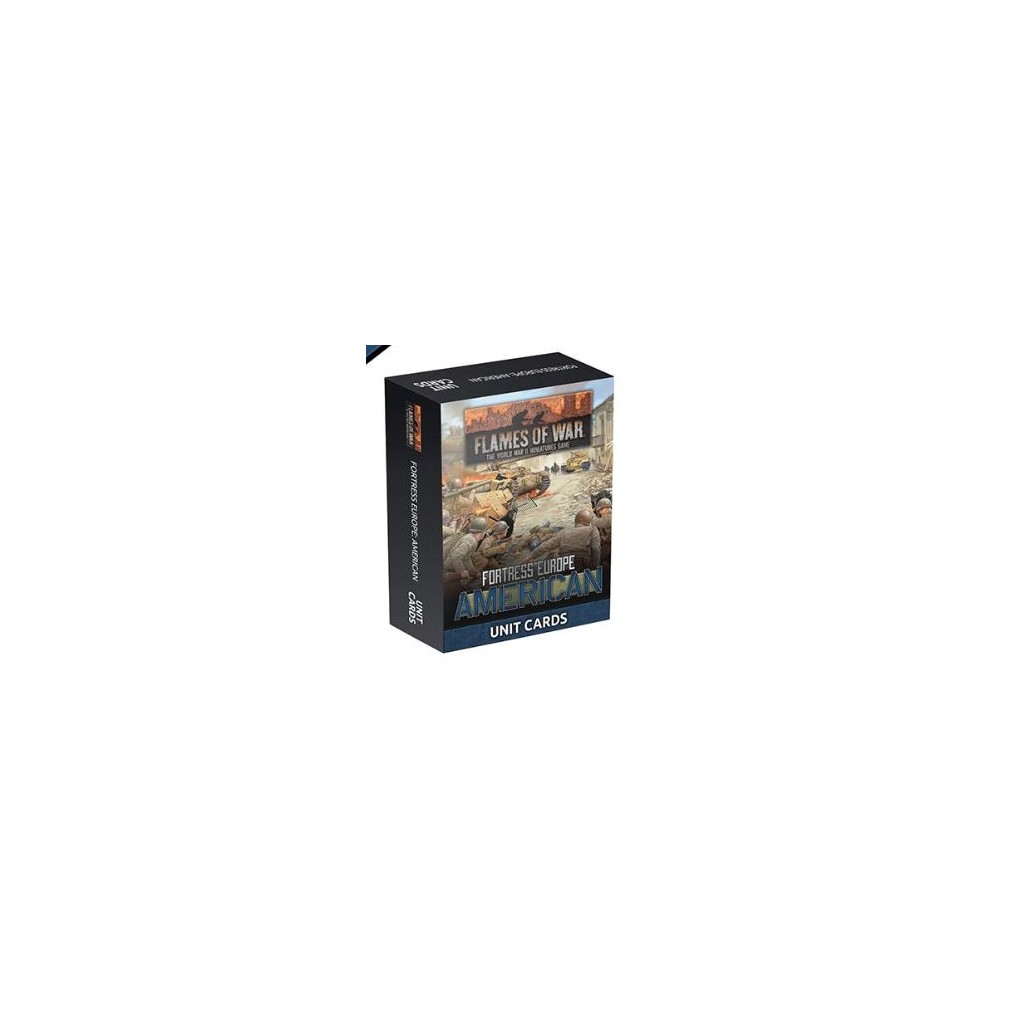 Flames of War - Fortress Europe American Unit cards