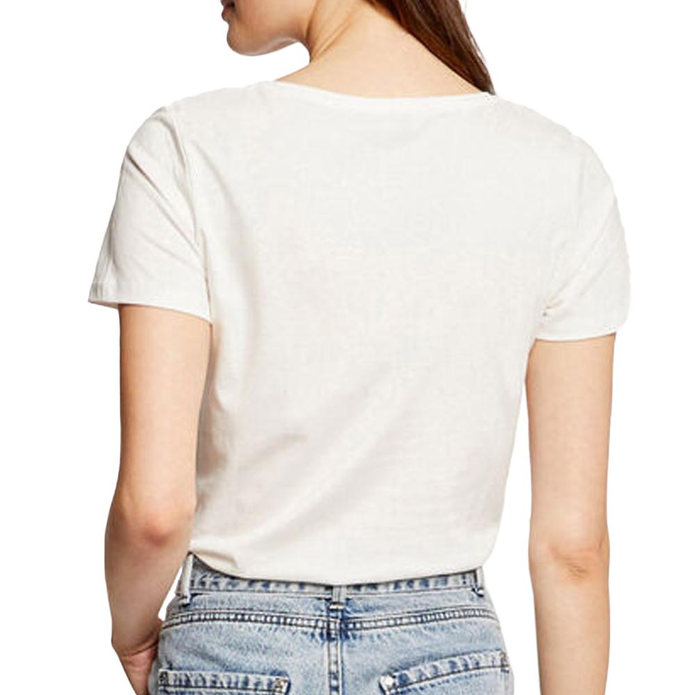 Morgan T-shirt Blanc Femme Morgan DANAE