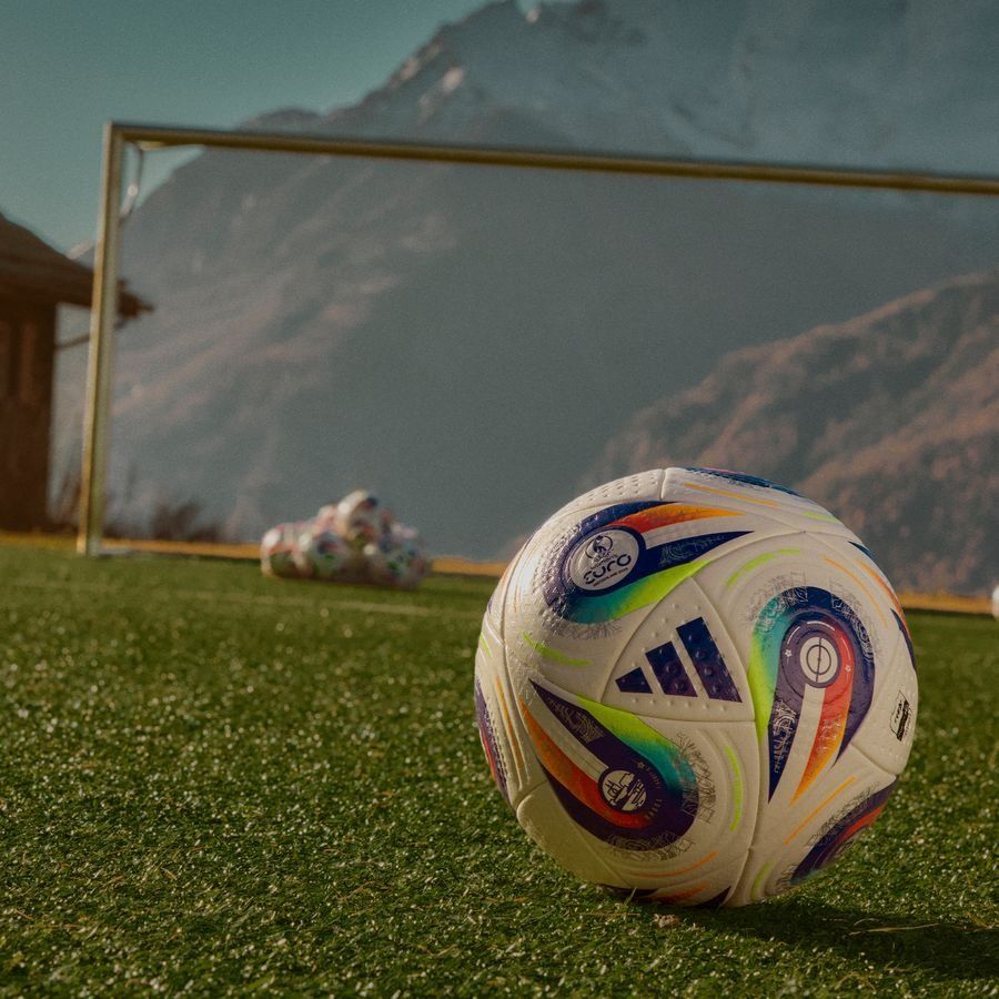 adidas Ballon Konektis Pro Women's EURO 2025 Ballon de Match - Blanc/Violet/Lucid Lemon