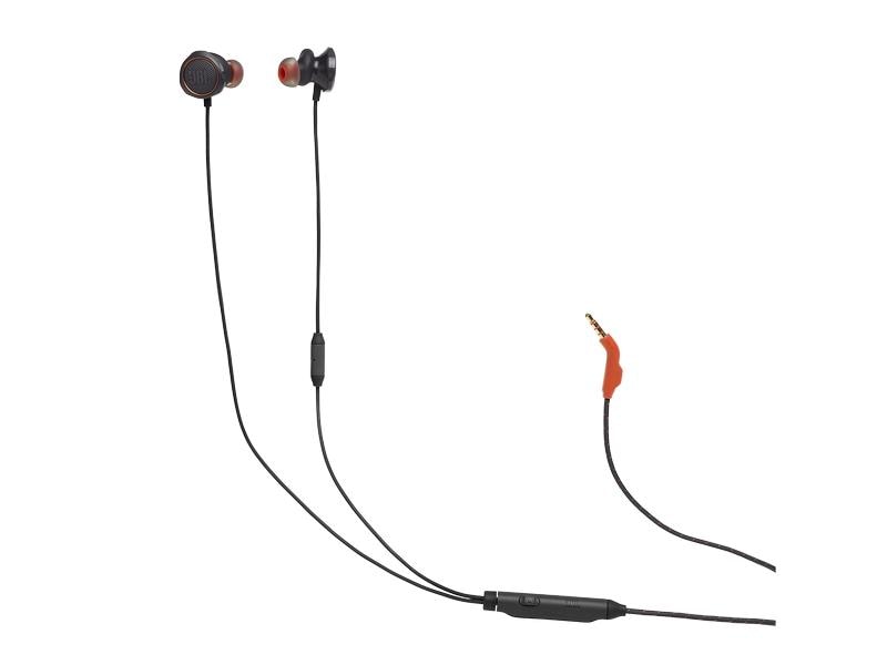 JBL Headset Quantum 50 Schwarz Kabelgebundener In-Ear-Gaming-Kopfhörer mit Lautstärkeregler und Mikrofon-Stummschaltung