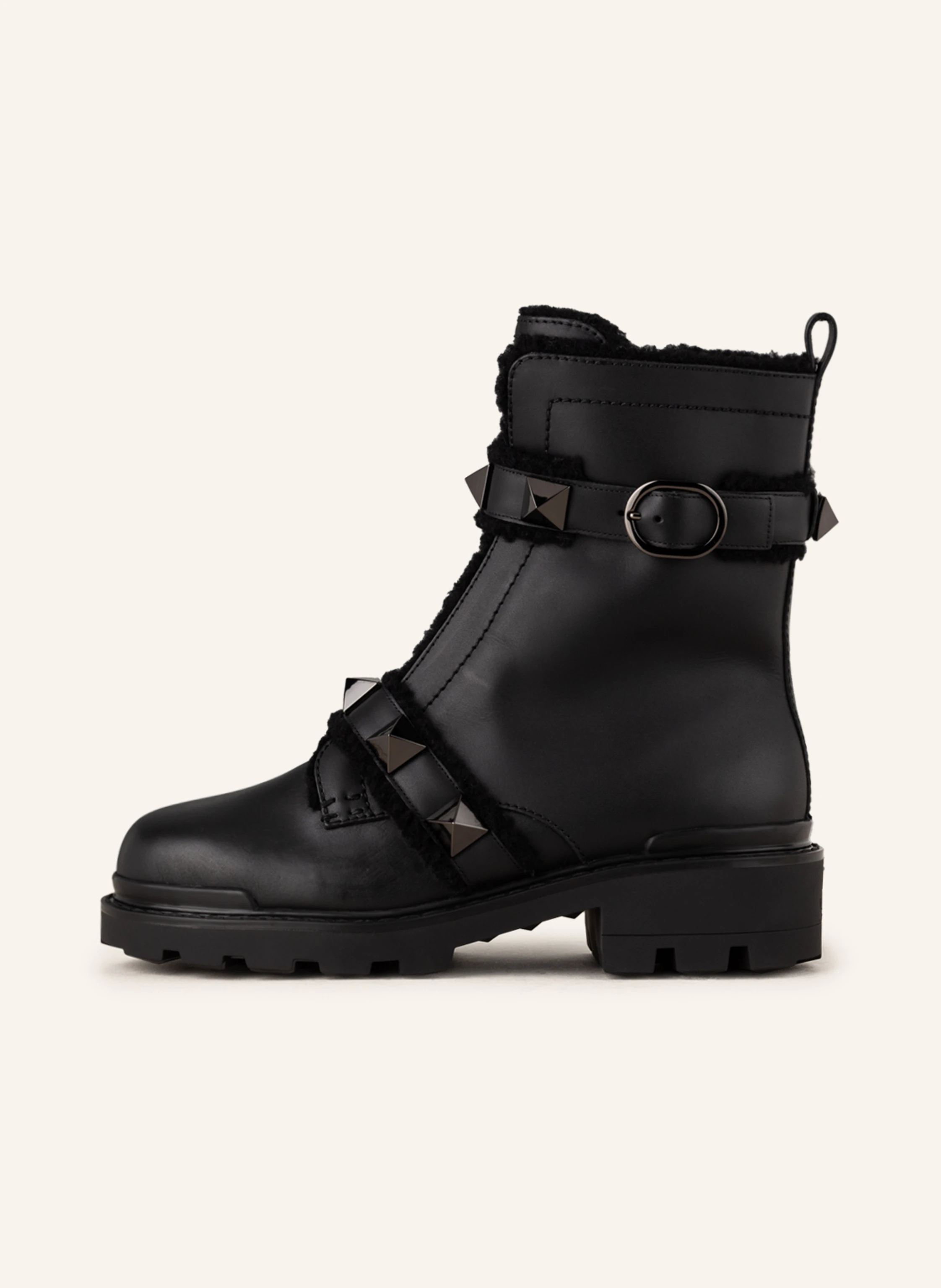 VALENTINO GARAVANI Biker Boots ROMAN STUD