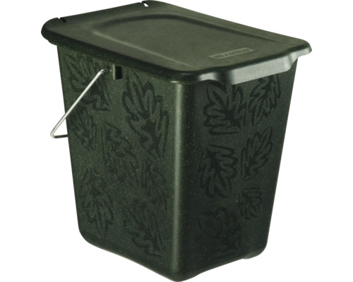 Rotho Greenline 7L groene plastic afvalbak voor organisch afval