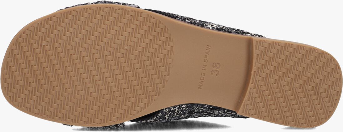 zwarte stefano lauran slippers s3107