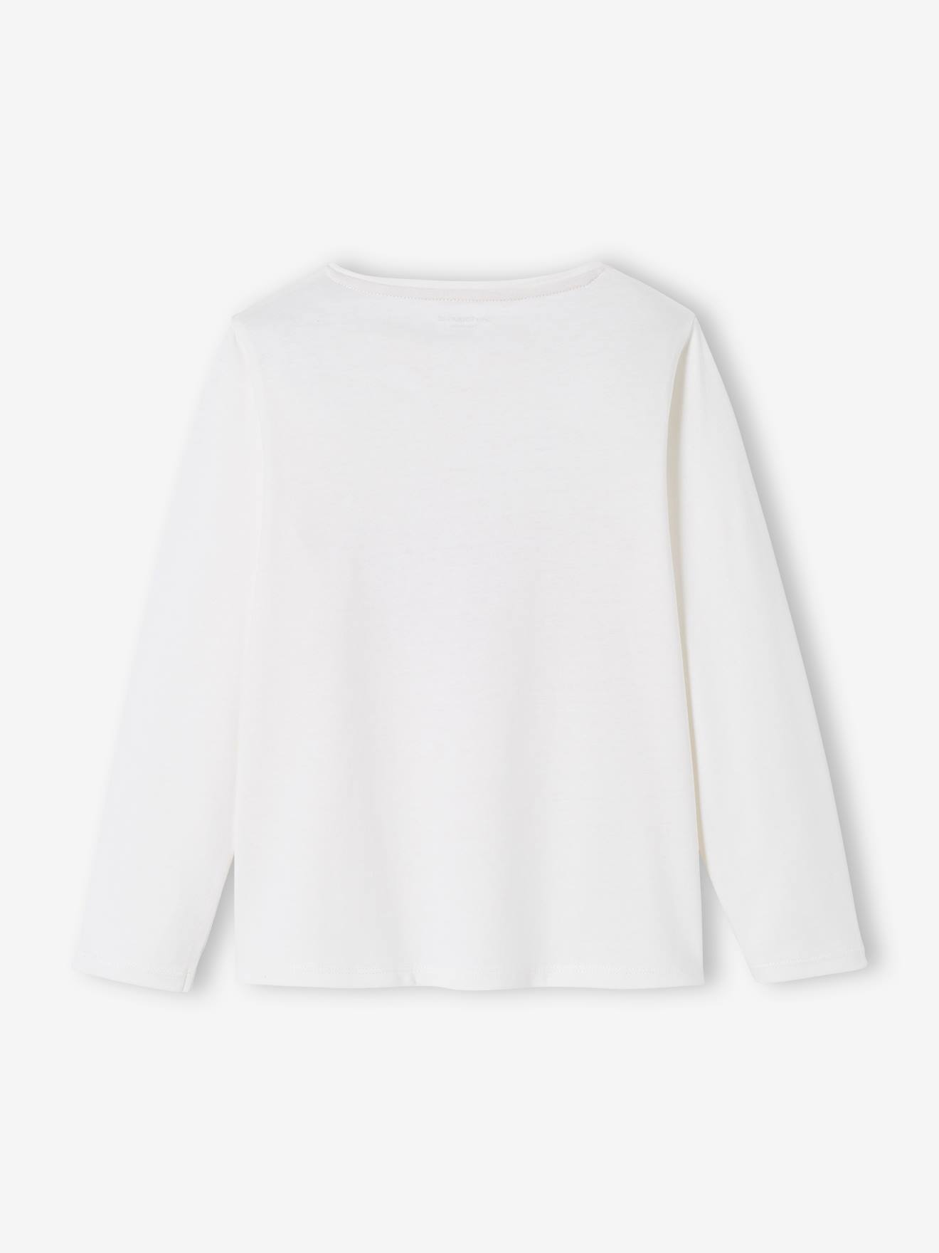 Conjunto de 3 camisetas de manga comprida para meninas, tamanho médio, pretas, bicolor/multicoloridas.