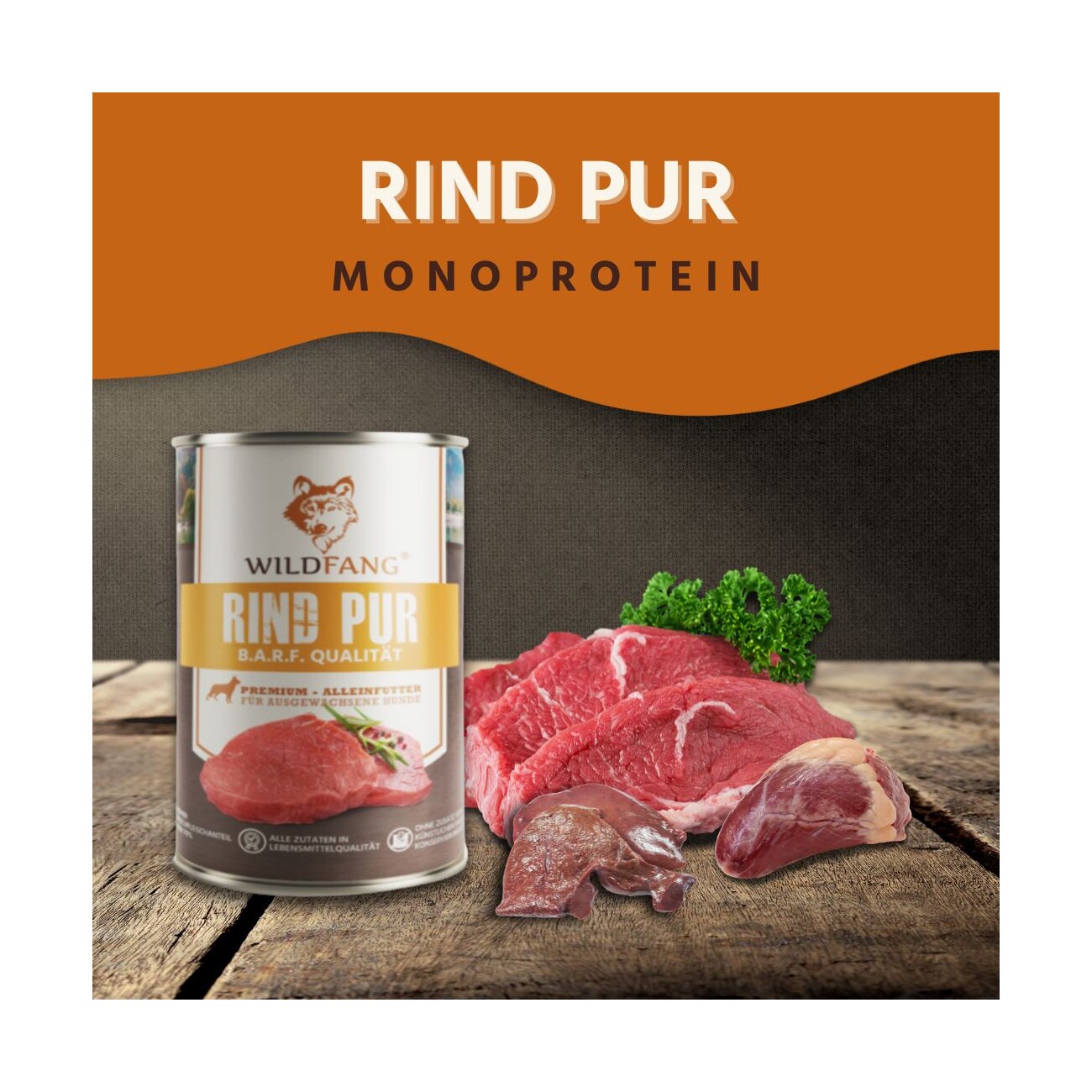 Wildfang Adult Futterpaket Rind - getreidefrei