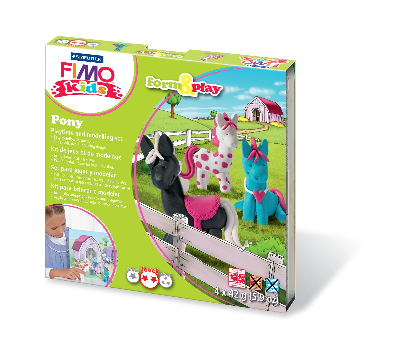 FIMO - Kids Form & Play Sæt - Pony