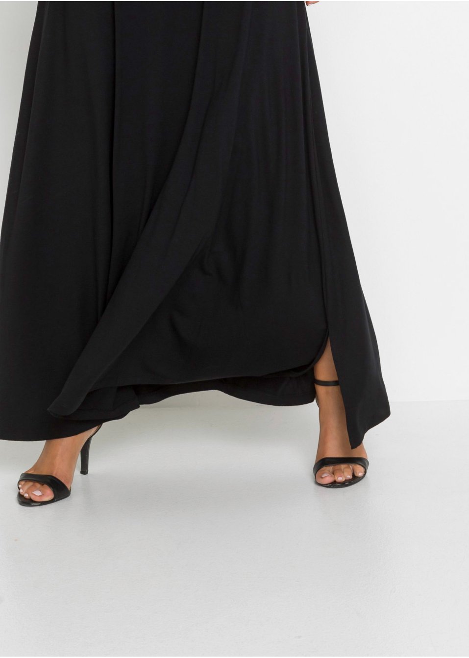 Robe longue à fronces
