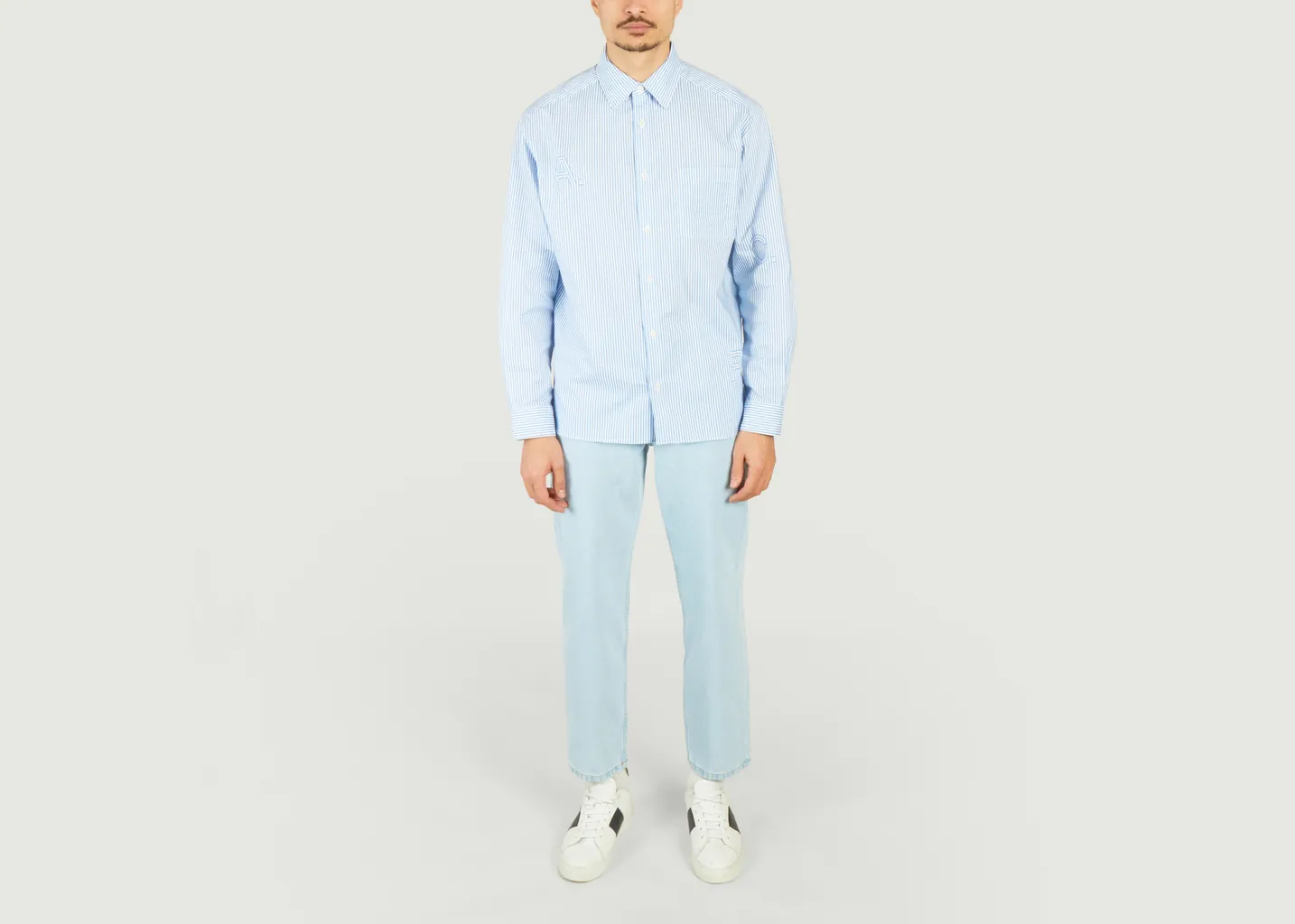 Chemise rayée siglée Malo A.P.C.