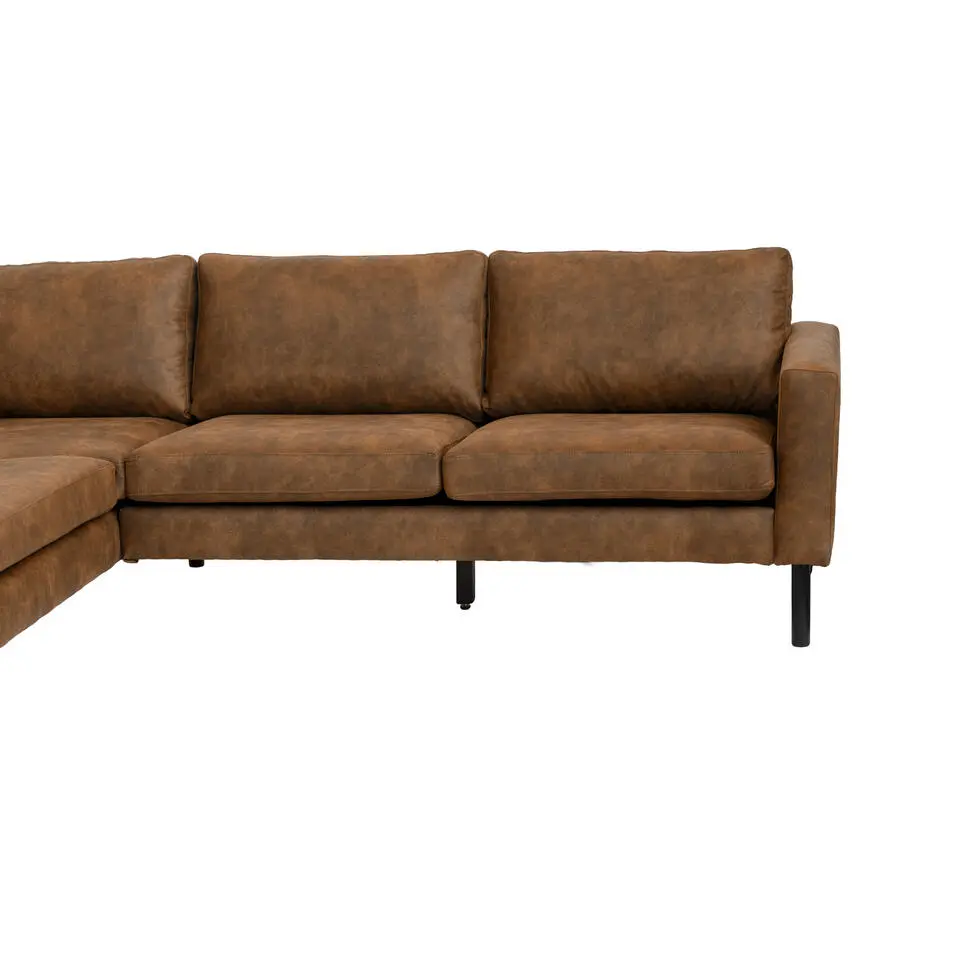 Hoekbank Collin links - cognac