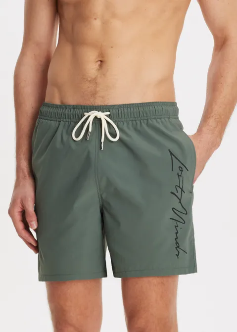 Zwembroek met logo groen (GRN.O)