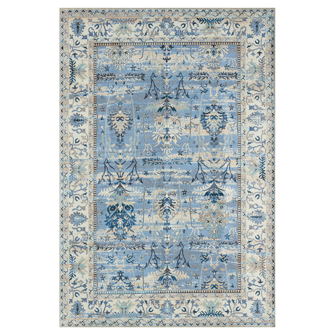 Nazar Rugs Tapis Radom 08 bleu - 120x170 cm