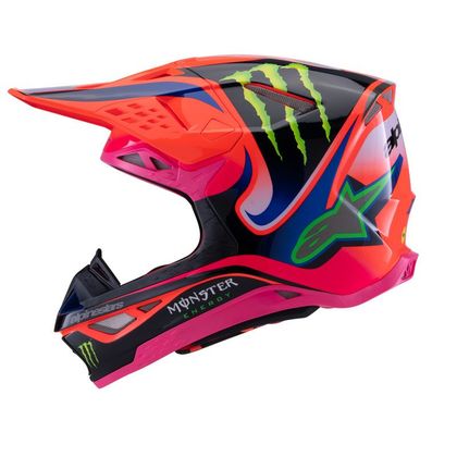 Casque cross Alpinestars SUPERTECH S-M10 - DEEGAN 2025 - Orange / Violet