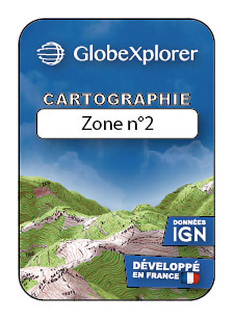 GLOBEXPLORER - TOPO GLOBEXPLORER IGN 1/25000e FRANCE ZONE 2