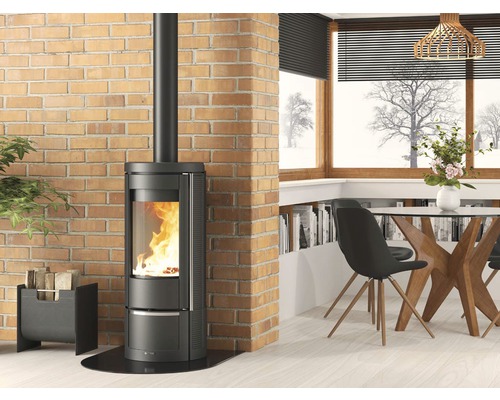 Nordica Extraflame Marlena gietijzeren houtkachel, zwart, 7,5 kW