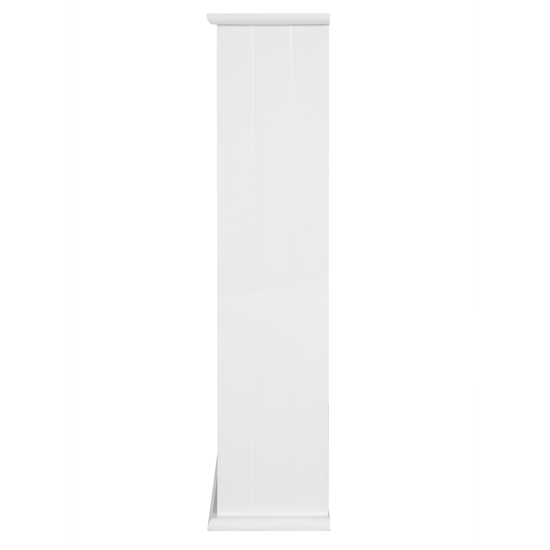 Spiegelschrank - weiß - offenes Fach - 56 cm