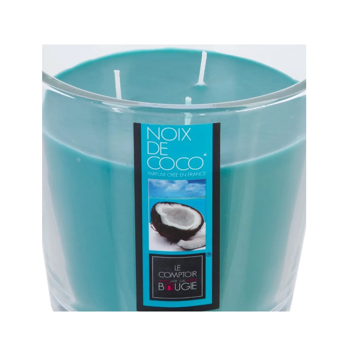 Atmosphera, Createur D'Interieur Bougie parfumée 3 mèches Ø 13,5 cm - Noix de coco