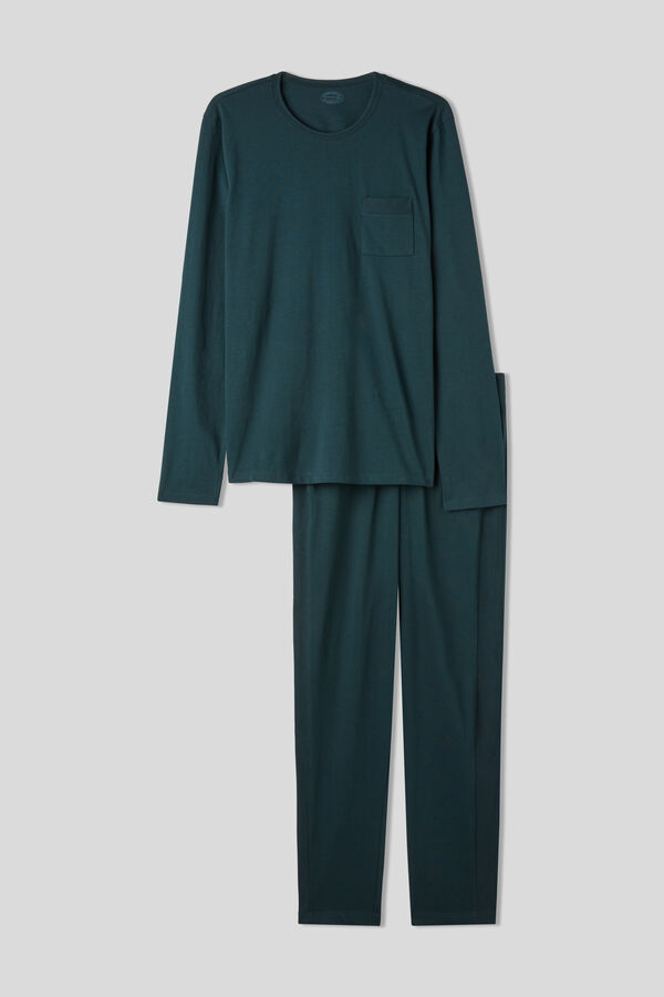 Pijama comprido básico de algodão Supima®