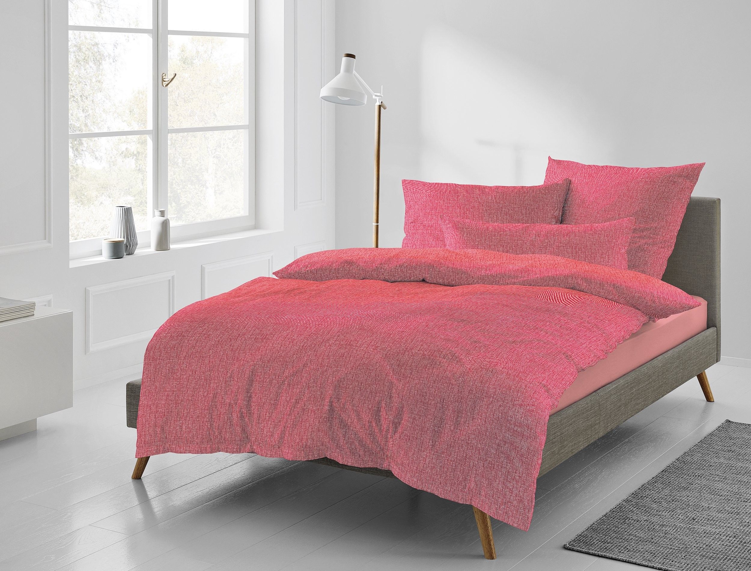 Bettwäsche CARLA Satin 135x200cm, 1 Kissen 80x80