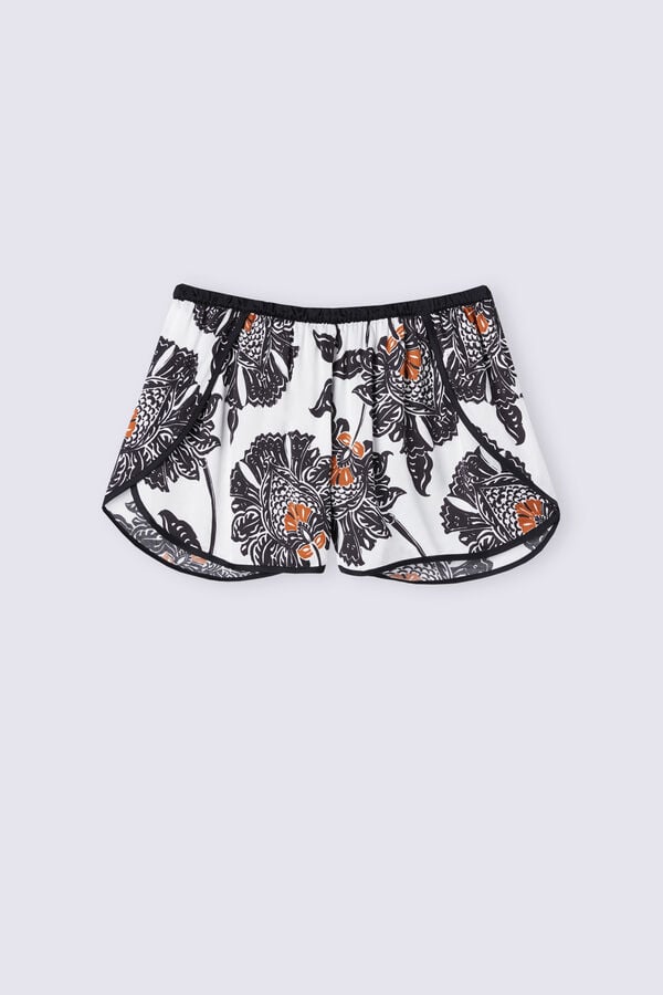 Shorts de cetim viscose Folk & Delicious