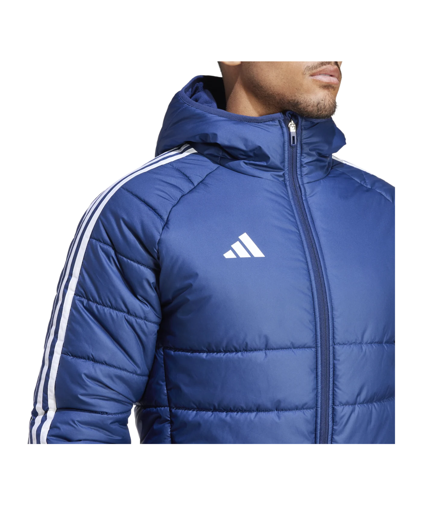 adidas Tiro 24 Winterjacke Blau Weiss
