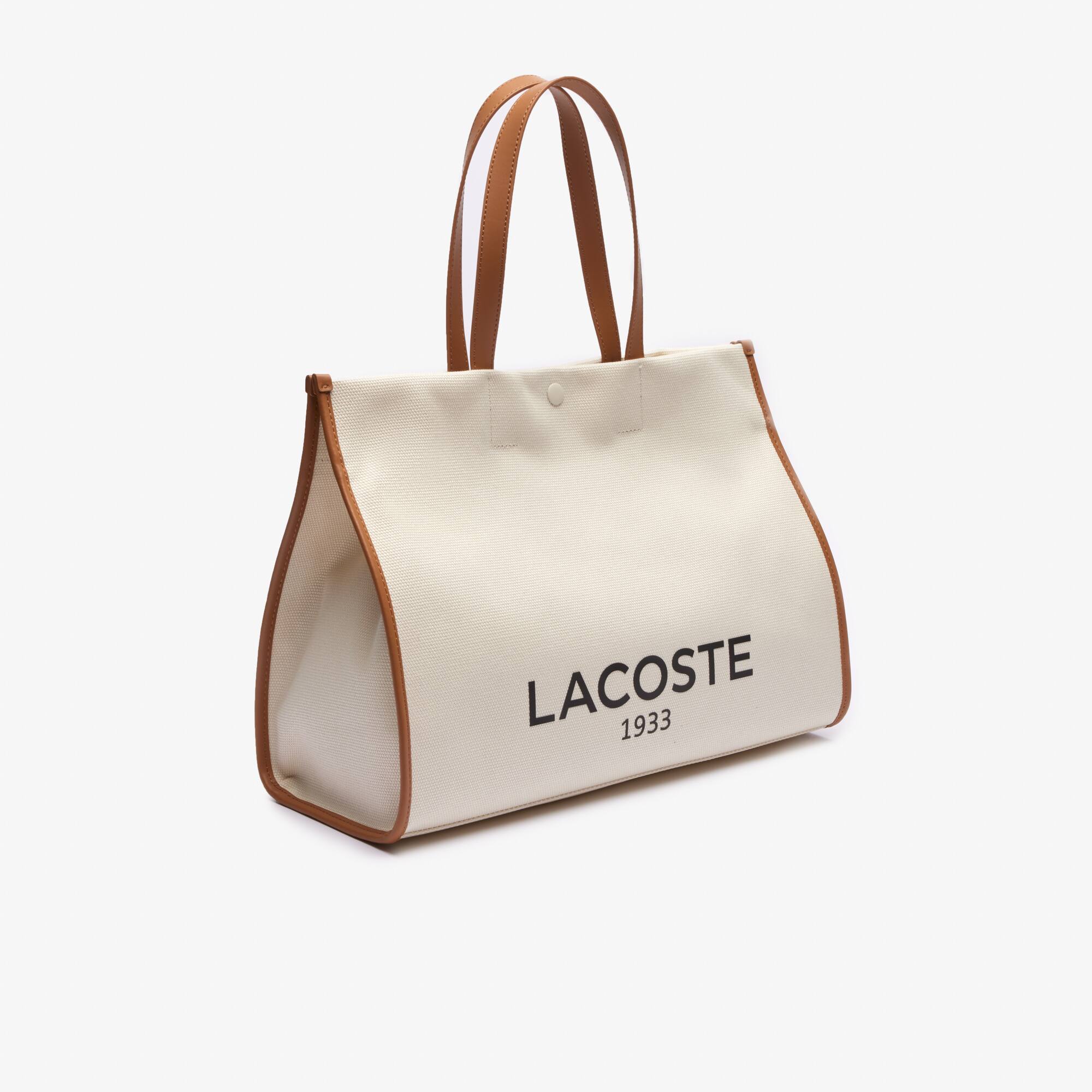 Heritage Tote aus Canvasbaumwolle Taschen - Braun - Lacoste - Unisex